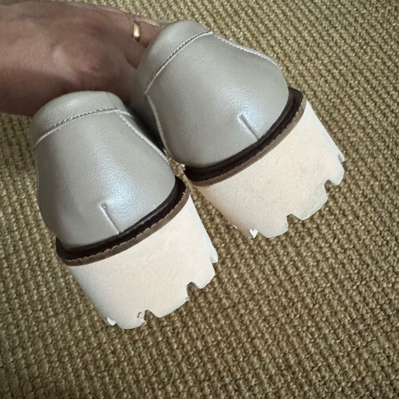 Ccocci Megan Women’s Taupe Lug Faux PU Leather Loafer size 6.5 - Picture 10 of 12